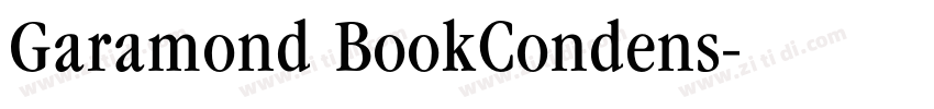 Garamond BookCondens字体转换